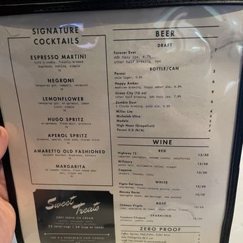 Guardia Pizza and Bar - Menu pt 2 - Bars Near Me - Cincinnati, Ohio