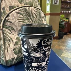 Palms Coffee Club - Their coffee cups are so cute ! Calm coffee haus