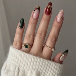 BonLierre Nail Spa - GelX with Christmas nail arts