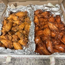 Ronny's Take-Out Pizza - Medium and BBQ Wings