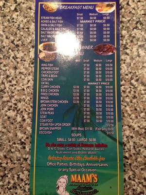 Menu photo 8 Maam's Jamaican Restaurant Miami, FL Menu photo 8 Maam's Jamaican Restaurant Miami, FL