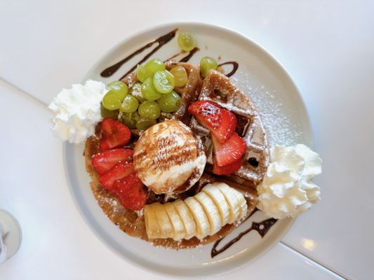 Photo of Coffee Code - Buena Park, CA, US. Fresh Fruit Waffle