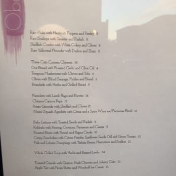 Oberlin - First day menu - New American Near Me - Providence, Rhode Island Oberlin - First day menu - New American Near Me - Providence, Rhode Island