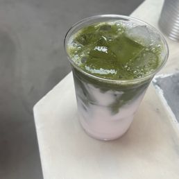 Rose Matcha Latte