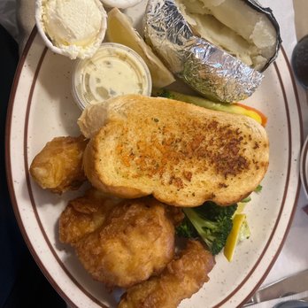 CJ's Cafe - Fish & Chips but with baked potato - American Near Me - Arroyo Grande, California