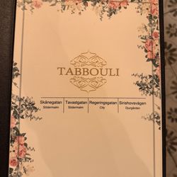 Tabbouli Södermalm - Menu