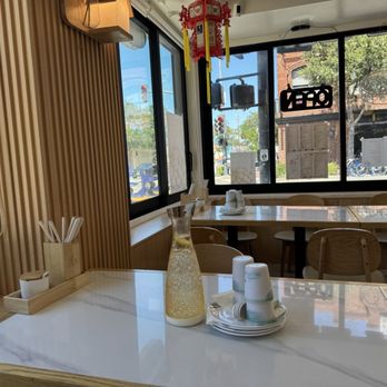 MY Dumpling - My Dumpling San Mateo: Interior, looking out on B Street - Chinese Near Me - San Mateo, California MY Dumpling - My Dumpling San Mateo: Interior, looking out on B Street - Chinese Near Me - San Mateo, California