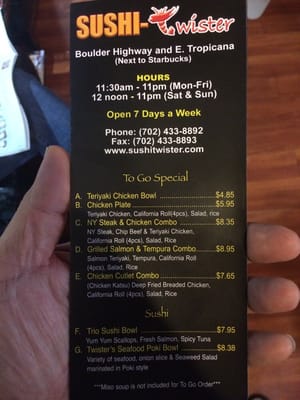 Menu photo 8 Sushi Twister Las Vegas, NV Menu photo 8 Sushi Twister Las Vegas, NV