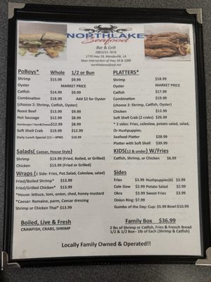 Menu photo 2 Mandeville Seafood Market & Eatery Mandeville, LA Menu photo 2 Mandeville Seafood Market & Eatery Mandeville, LA