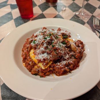 Sorrento’s Italian Joint - Cheese ravioli with Bolognese - Pizza Near Me - Cincinnati, Ohio Sorrento’s Italian Joint - Cheese ravioli with Bolognese - Pizza Near Me - Cincinnati, Ohio