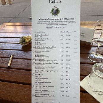 Cakebread Cellars - (Group Curated) Member Tasting Menu | 10/18/2024 - Wineries Near Me - Rutherford, California
