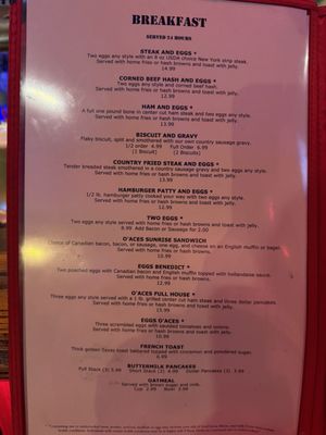 Menu photo 7 O'Aces Bar & Grill Las Vegas, NV