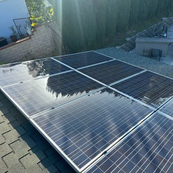 Ever Clean - My grungy solar panels now shiny - Window Washing Near Me - Fullerton, California