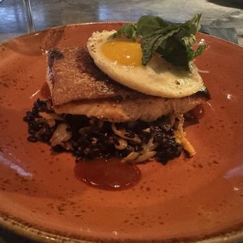 Meat & Potatoes - Fine herb panko crusted salmon - New American Near Me - Pittsburgh, Pennsylvania