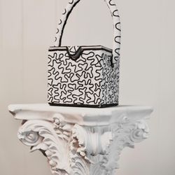 Beaded box purse