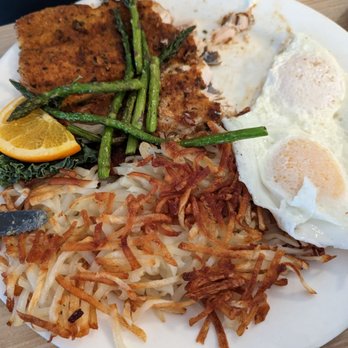 Red Rock Cafe - Trout, asparagus, hash browns, and eggs - Breakfast & Brunch Near Me - Sedona, Arizona Red Rock Cafe - Trout, asparagus, hash browns, and eggs - Breakfast & Brunch Near Me - Sedona, Arizona