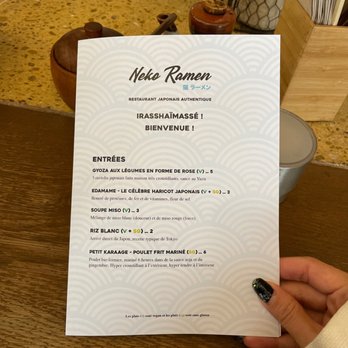 Neko Ramen - Menu - Ramen Near Me - Paris Neko Ramen - Menu - Ramen Near Me - Paris