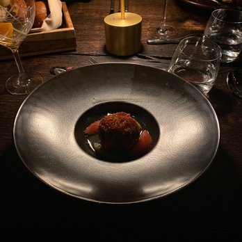 Bacchanalia - Gulf Crab Fritter - New American Near Me - Atlanta, Georgia