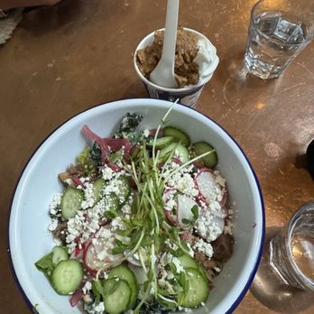 Souvla - Lamb Salad and Baklava Crumbles soft serve - Greek Near Me - San Francisco, California