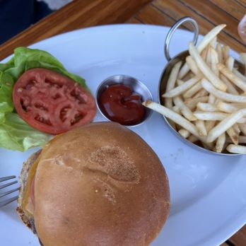 Joia Beach - $36 burger and fries (cold and hardly fried) - Modern European Near Me - Miami, Florida