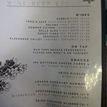 The Lilac League - Beer and wine side of menu - Cocktail Bars Near Me - Lombard, Illinois The Lilac League - Beer and wine side of menu - Cocktail Bars Near Me - Lombard, Illinois