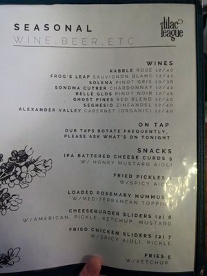 Menu photo 2 The Lilac League Lombard, IL Menu photo 2 The Lilac League Lombard, IL