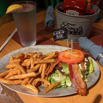 Ford's Garage Florence - Black-N-Bleu Burger as a "lettuce wrap", no bun, low carb option. - Burgers Near Me - Florence, Kentucky