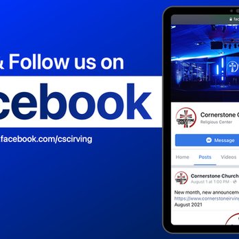 Cornerstone Church - Follow us on Facebook - Churches Near Me - Irving, Texas