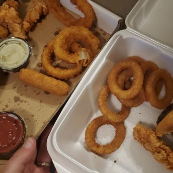 Native Grill & Wings - Two different onion rings??? - Chicken Wings Near Me - Phoenix, Arizona