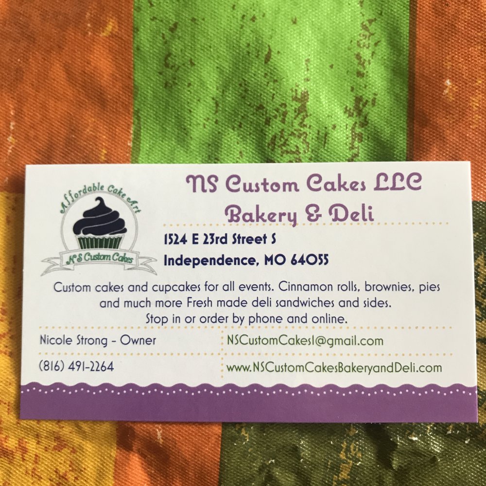NS Custom Cakes - Deli - business card - Bakeries Near Me - Independence, Missouri NS Custom Cakes - Deli - business card - Bakeries Near Me - Independence, Missouri