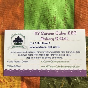 NS Custom Cakes - Deli - business card - Bakeries Near Me - Independence, Missouri NS Custom Cakes - Deli - business card - Bakeries Near Me - Independence, Missouri