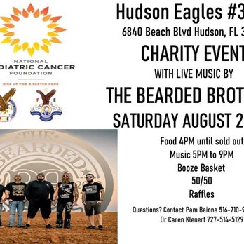 Hudson Eagles - Visit our Facebook event and help share the word- https://facebook.com/events/s/charity-event-w-live-music-by-/933270297368705/ - Bars Near Me - Hudson, Florida Hudson Eagles - Visit our Facebook event and help share the word- https://facebook.com/events/s/charity-event-w-live-music-by-/933270297368705/ - Bars Near Me - Hudson, Florida