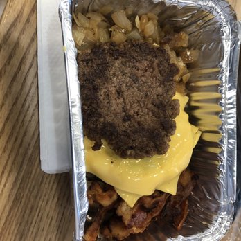 Five Guys - a hamburger and fries in a foil container - Burgers Near Me - Wilmington, Delaware Five Guys - a hamburger and fries in a foil container - Burgers Near Me - Wilmington, Delaware
