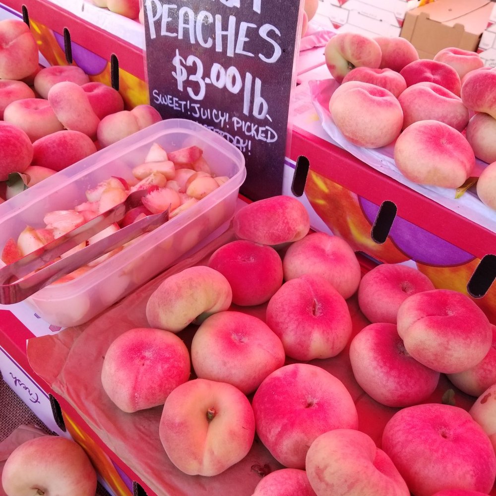 Donut peaches! Donut peaches!