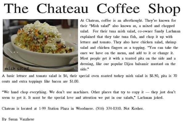 Menu photo 4 Chateau Coffee Shop Woodmere, NY Menu photo 4 Chateau Coffee Shop Woodmere, NY