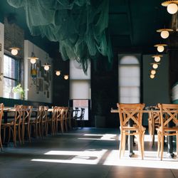 Extra Wavy - Green Dining Room
