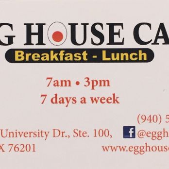 Egg House Cafe - Breakfast & Brunch Near Me - Denton, Texas
