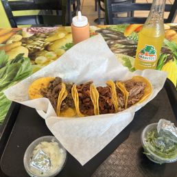 Street Tacos: Carne Asada, Al Pastor, Carnitas. Street Tacos: Carne Asada, Al Pastor, Carnitas.