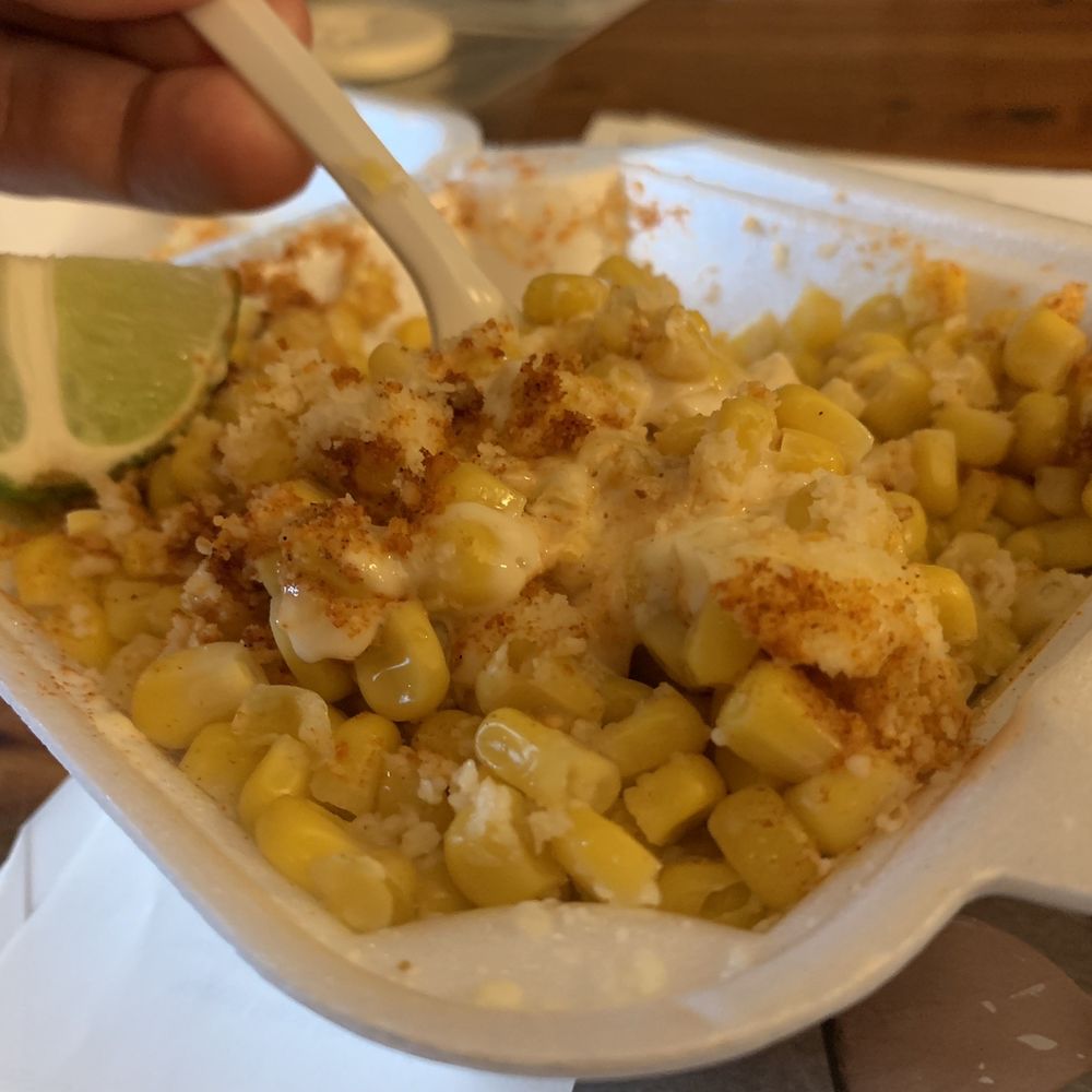 El Taco Feliz - "Elote" (it should probably be labeled as "esquites" since it's not on the cob). Whatever you call it, it's a hell of a great side dish :) - Mexican Near Me - Butler, Wisconsin El Taco Feliz - "Elote" (it should probably be labeled as "esquites" since it's not on the cob). Whatever you call it, it's a hell of a great side dish :) - Mexican Near Me - Butler, Wisconsin