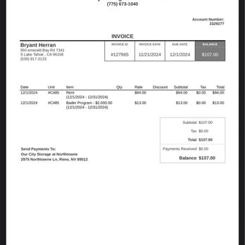 Our City Storage - Original agreement 2024 - Self Storage Near Me - Reno, Nevada Our City Storage - Original agreement 2024 - Self Storage Near Me - Reno, Nevada