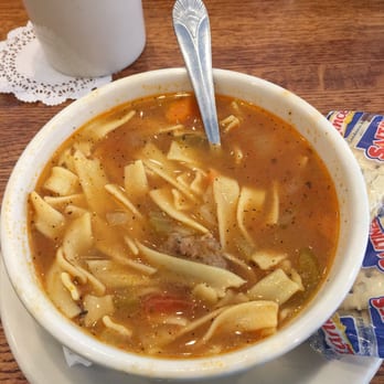 Blueberry Hill - Bowl of soup, beef noodle. This was so good! - Breakfast & Brunch Near Me - La Grange, Illinois