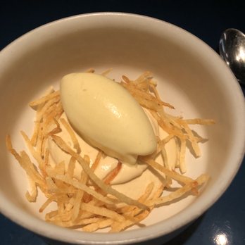 Miro Kaimuki - vanilla ice cream with jicama and honey - Asian Fusion Near Me - Honolulu, Hawaii Miro Kaimuki - vanilla ice cream with jicama and honey - Asian Fusion Near Me - Honolulu, Hawaii