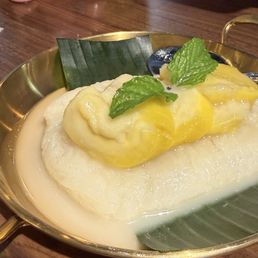 Durian sticky rice Durian sticky rice