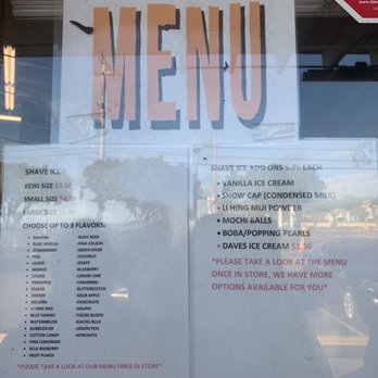 Mountain Magic Shave Ice - Menu - Shaved Ice Near Me - Waianae, Hawaii Mountain Magic Shave Ice - Menu - Shaved Ice Near Me - Waianae, Hawaii