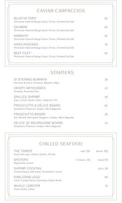 Menu photo 4 3 Arts Club Cafe at RH Chicago Chicago, IL Menu photo 4 3 Arts Club Cafe at RH Chicago Chicago, IL