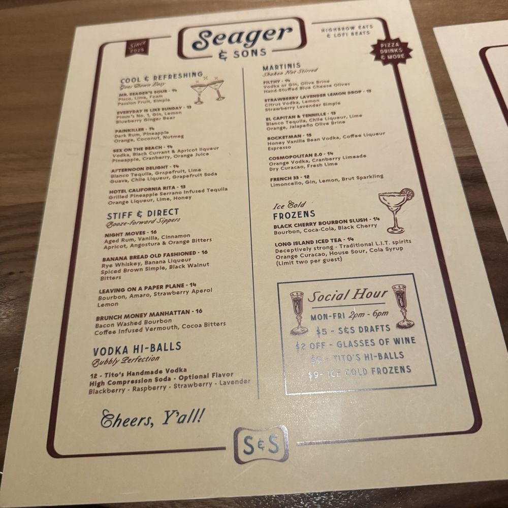 Seager & Sons - Pizza Near Me - Plano, Texas Seager & Sons - Pizza Near Me - Plano, Texas