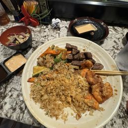 Filet and shrimp Filet and shrimp