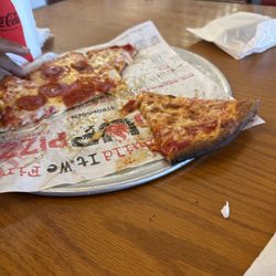 Half cheese and pepperoni