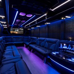 Limousines, Inc. - Interior of our 24-26 person Limo Party Bus