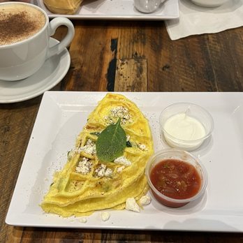 Just Love Coffee Cafe - Tomball, TX - Spinach Feta Womelette - Coffee & Tea Near Me - Tomball, Texas Just Love Coffee Cafe - Tomball, TX - Spinach Feta Womelette - Coffee & Tea Near Me - Tomball, Texas